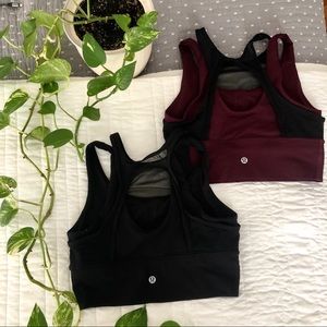 Lululemon 🍋 BUNDLE: high neck sports bra (size 4)